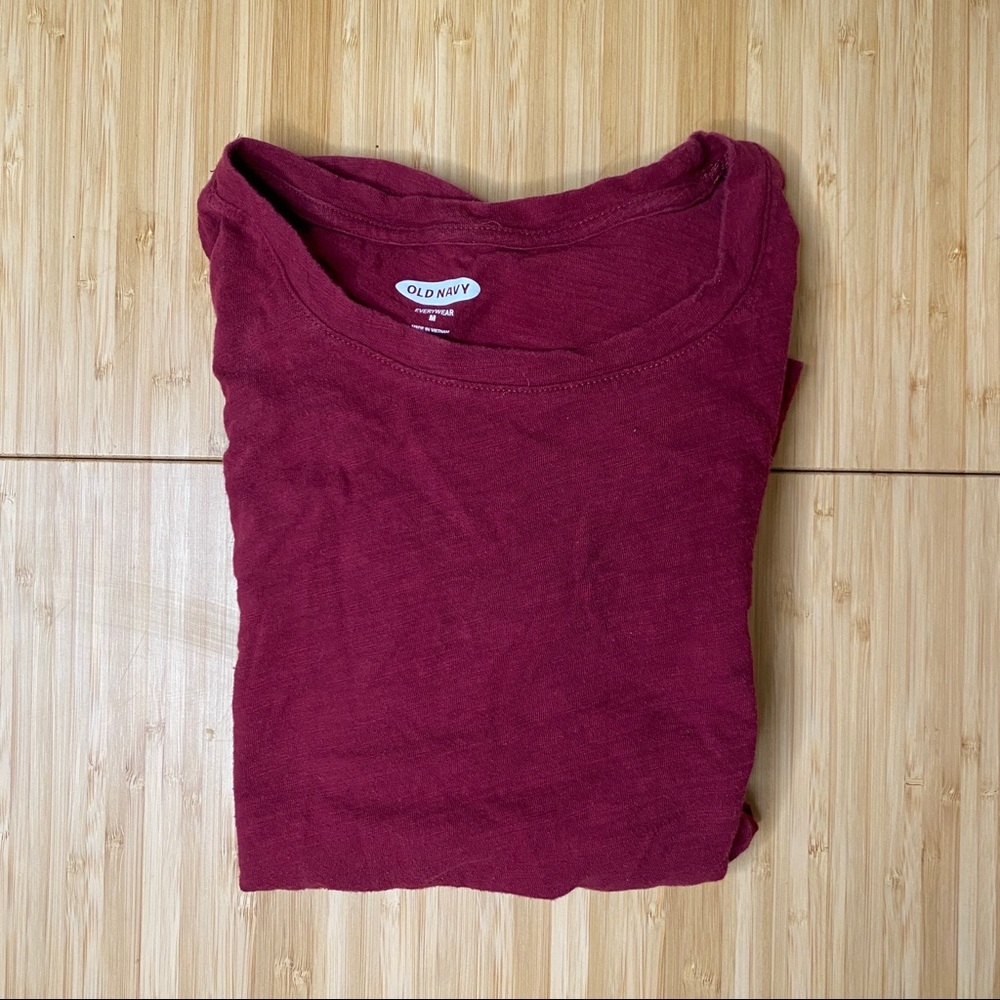 Burgundy Old Navy T-shirt